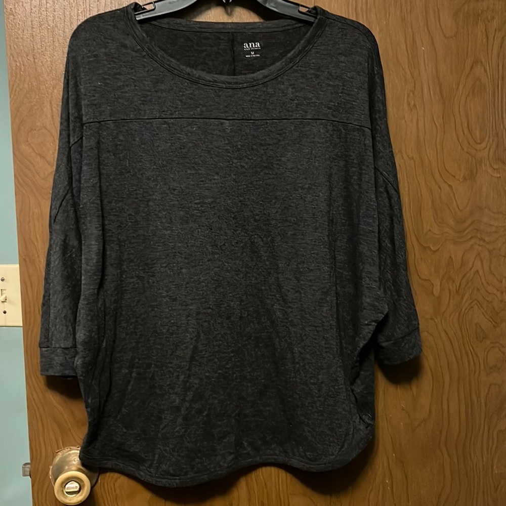 Ana dark gray top size M
